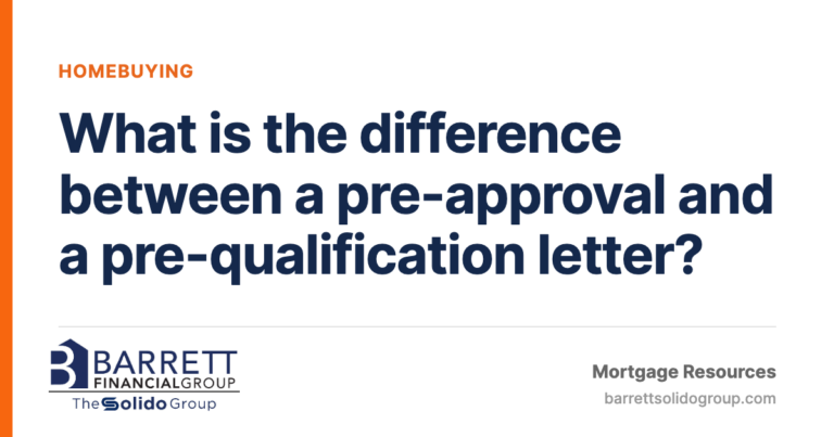 What is the difference between a pre-approval and a pre-qualification letter?